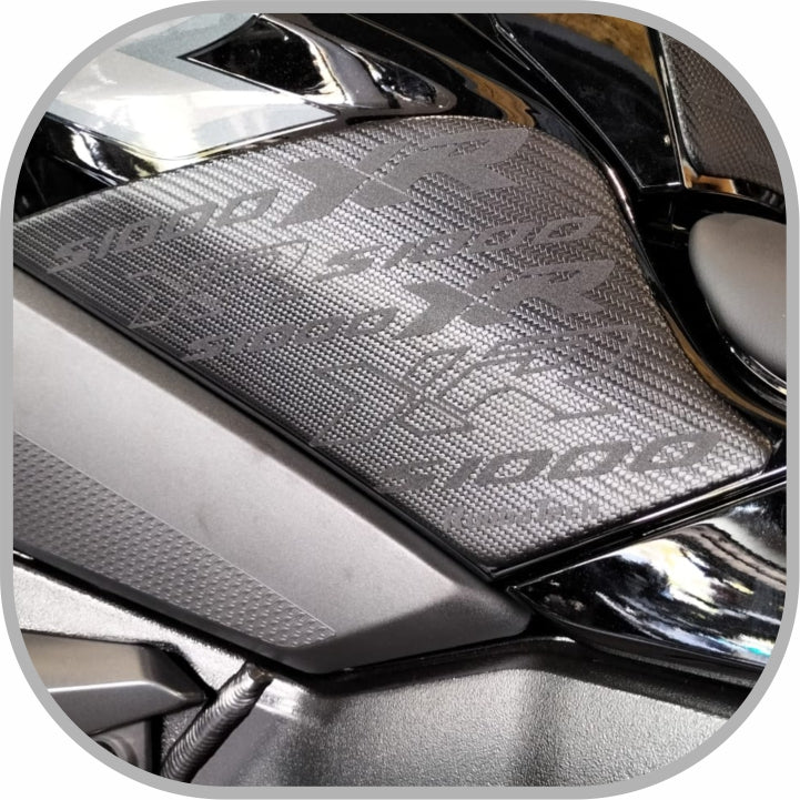 BMW s1000xr 2020+ Tank Knee Pads Branded | Rubbatech motorcycle tank protector RoadCarver