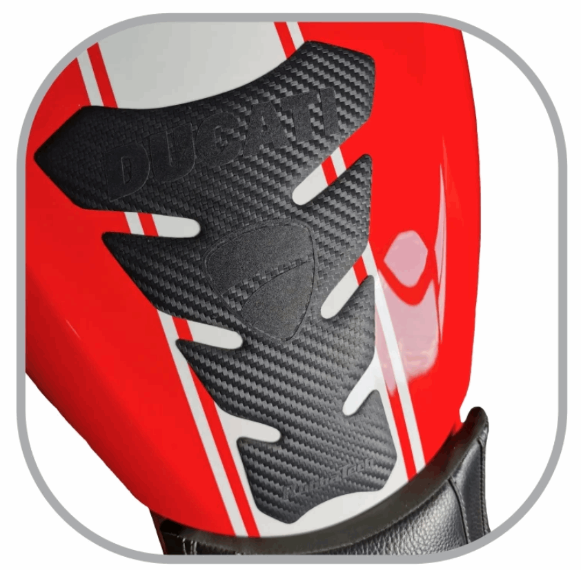 Ducati Sportbike Tank Pad | Rubbatech motorcycle tank protector RoadCarver