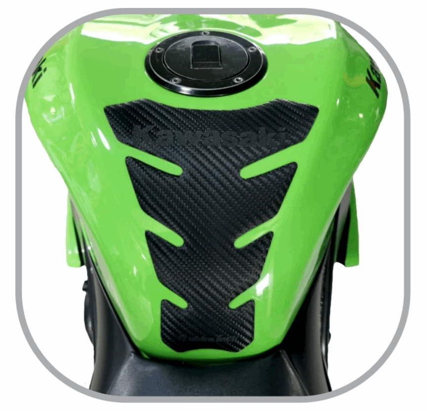 Kawasaki Sportbike Tank Pad | Rubbatech motorcycle tank protector RoadCarver