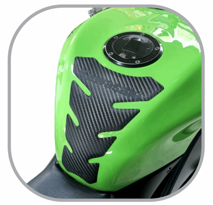 Kawasaki Sportbike Tank Pad | Rubbatech motorcycle tank protector RoadCarver