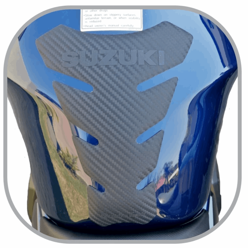 Suzuki Sportbike Tank Pad | Rubbatech motorcycle tank protector RoadCarver