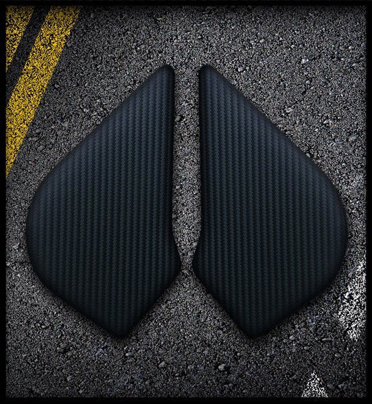 Triumph 1200 explorer Knee Pads | Rubbatech motorcycle tank protector RoadCarver