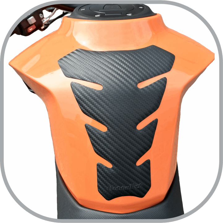 Universal Superbike Shape Tank Pad - Rubbatech motorcycle tank protector RoadCarver