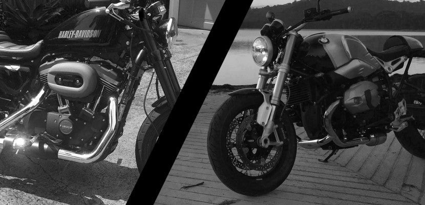 Harley Roadster XL1200cx vs BMW R Nine T RoadCarver 
