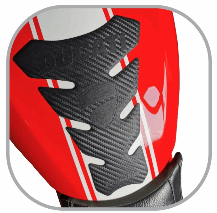 Ducati Sportbike Tank Pad | Rubbatech motorcycle tank protector RoadCarver 