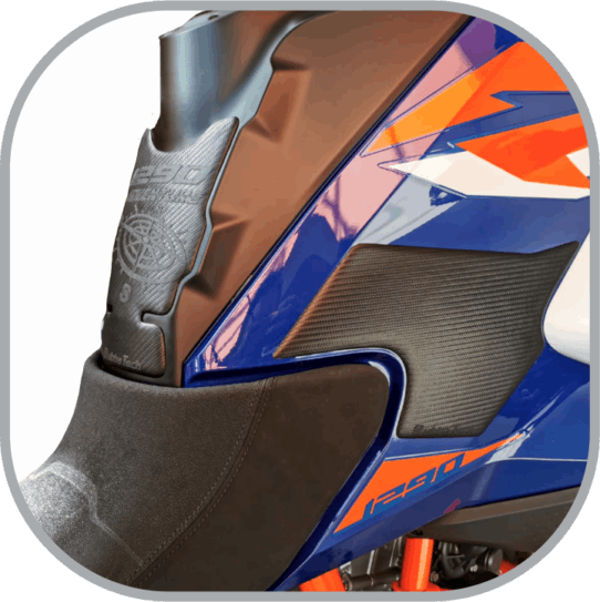 KTM 1290 ADVENTURE S/R KNEE PADS 2021 Knee Pads | Rubbatech motorcycle tank protector RoadCarver 